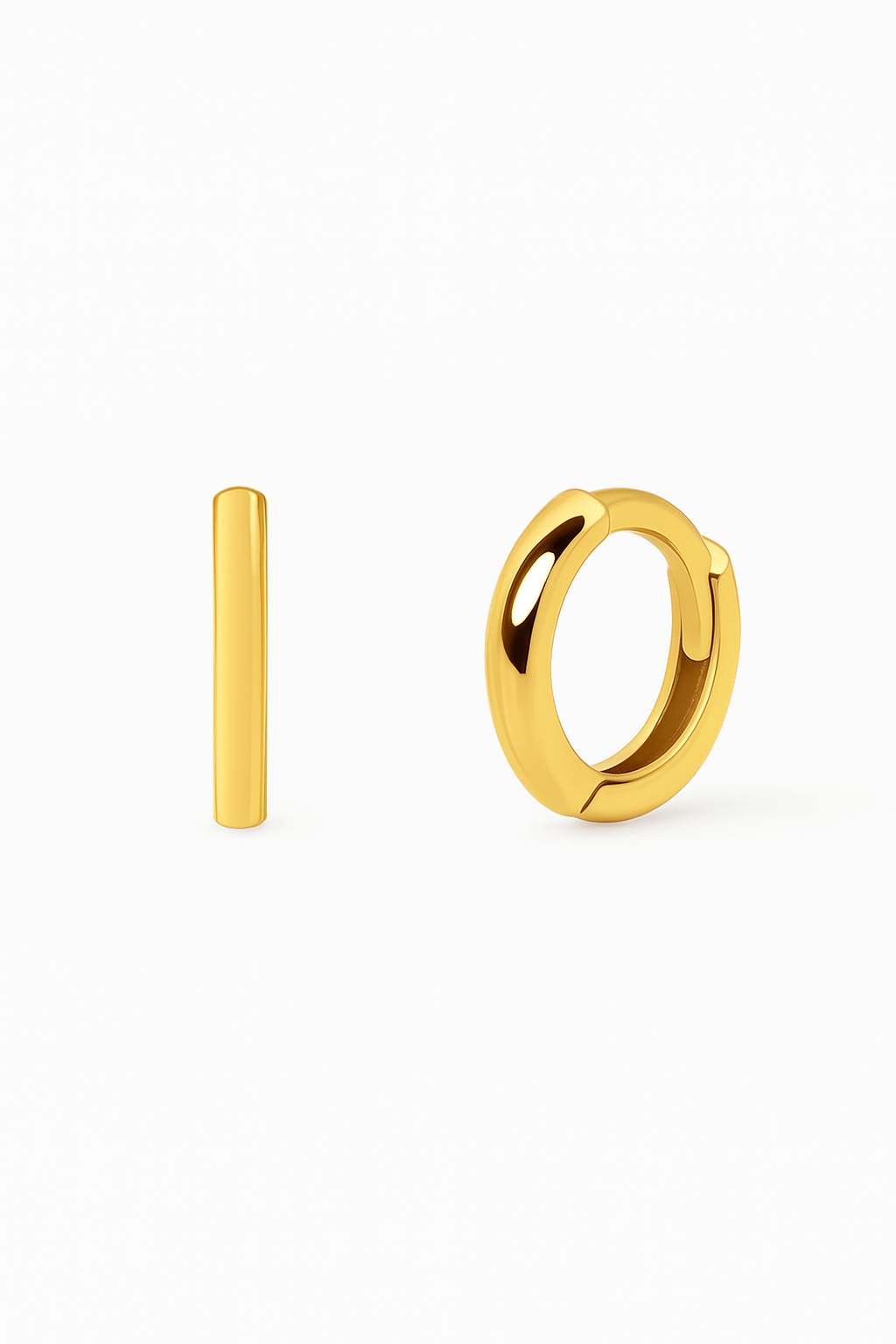 Örhängen Huggie Earring 6mm – Minimalistisk Stil för Vardag & Kombowear