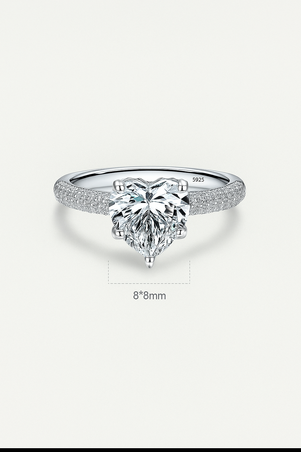 Ring Heart Ice Crushed – Romantik & Glans i Perfekt Harmoni