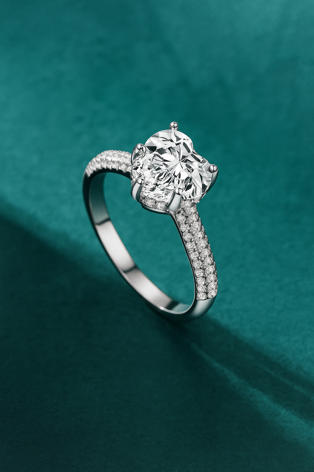 Ring Heart Ice Crushed – Romantik & Glans i Perfekt Harmoni