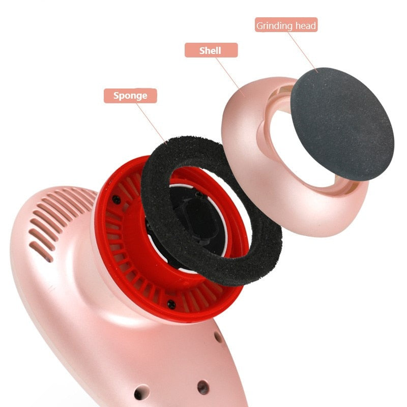 Elektrisk Fotfil – Salongslen Hud Hemma (Pink Edition)