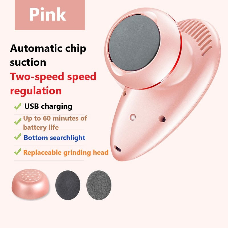 Elektrisk Fotfil – Salongslen Hud Hemma (Pink Edition)
