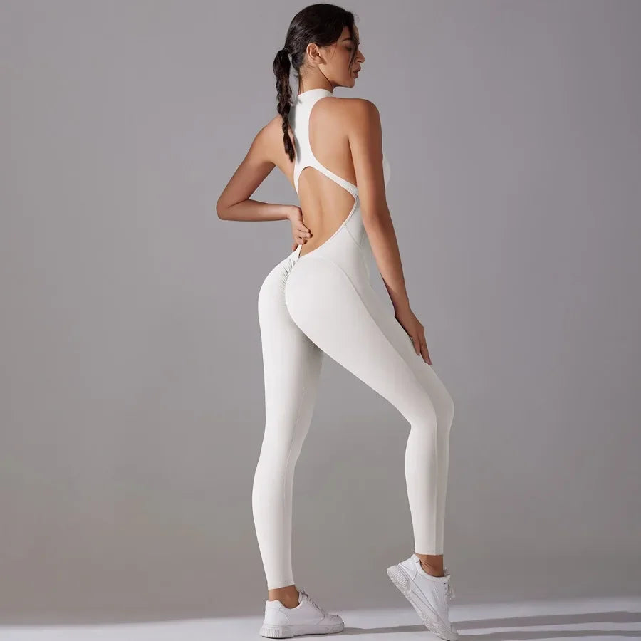 Seamless Yoga Jumpsuit – Skulpterande Komfort & Stil i Ett