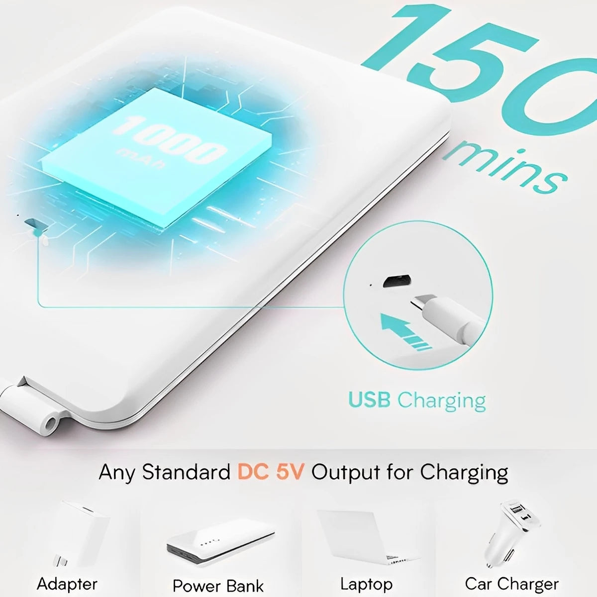 LED Smink spegel med 10X Förstoringsspegel – Touchskärm, 3 Ljuslägen, 56 LED-lampor, USB-laddning, Vikbar
