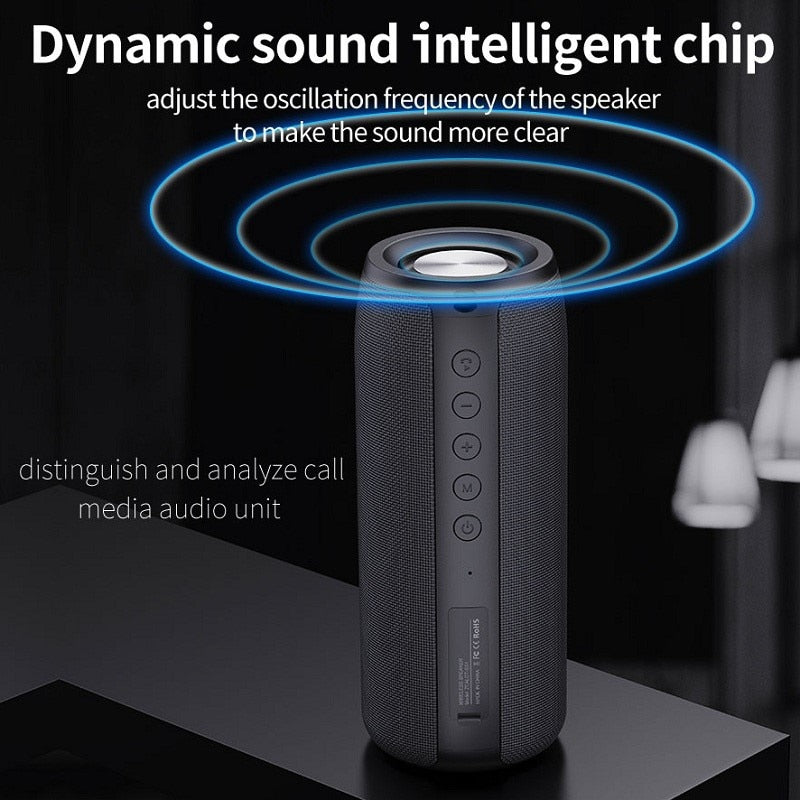 Bärbar Högtalare- Bluetooth Portable Subwoofer Waterproof Sound Box Speaker