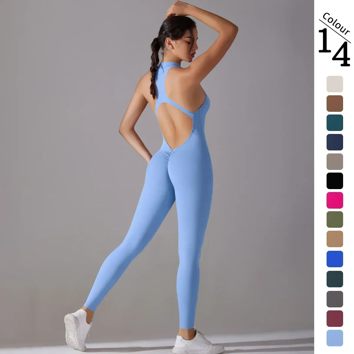 Seamless Yoga Jumpsuit – Skulpterande Komfort & Stil i Ett