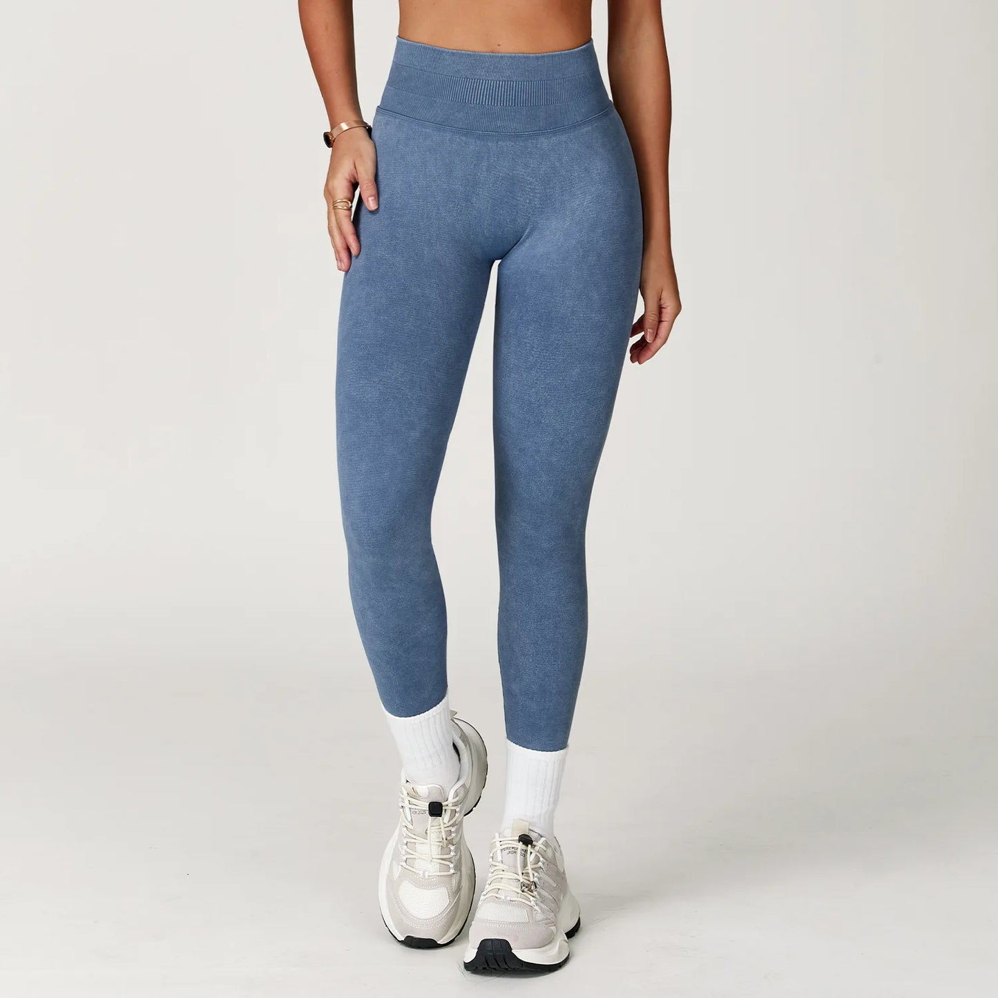 Sand-Washing Booty Leggings – Formande Komfort med Stilren Textur