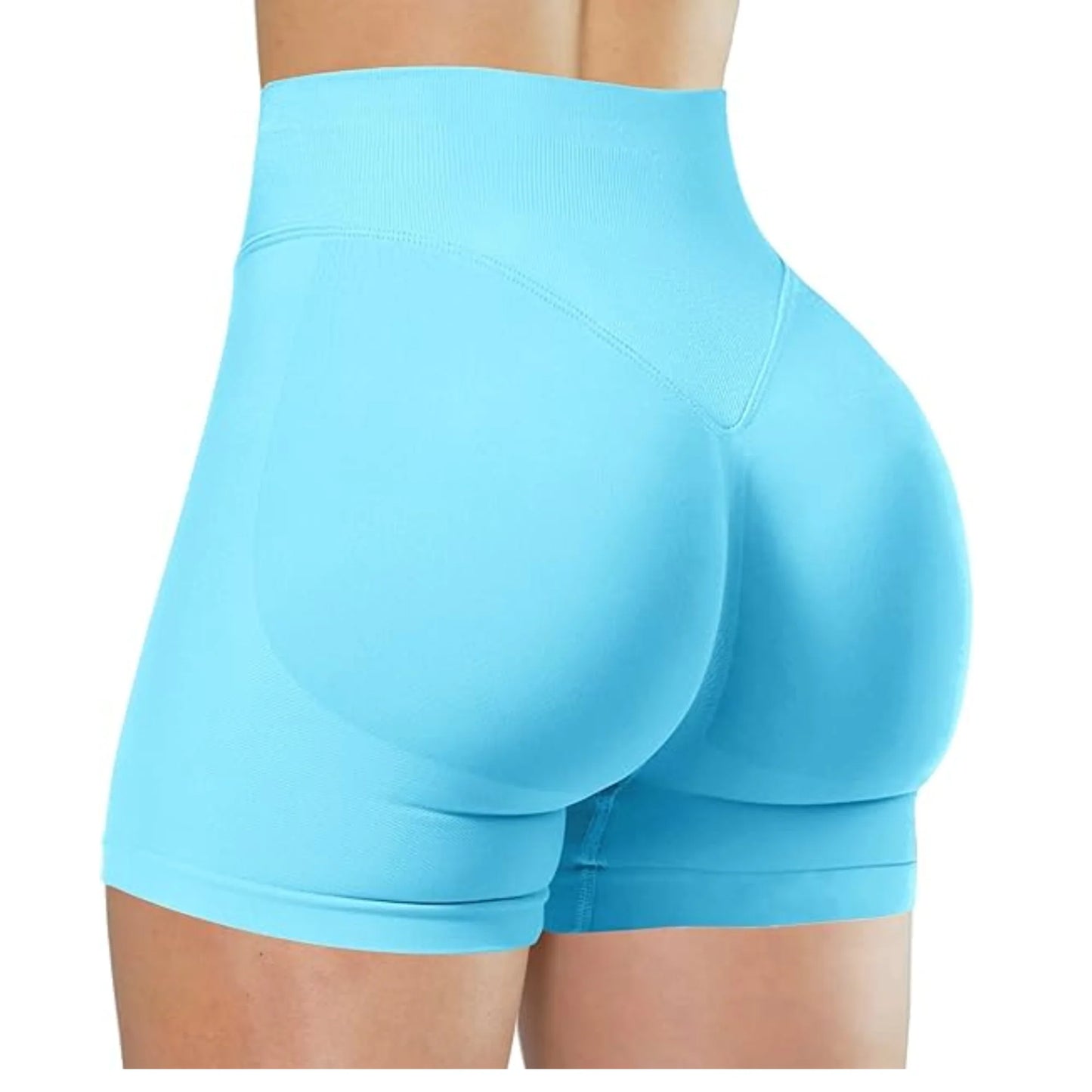 Booty Sculpt Shorts – Sömlösa, Högmidjade Träningsshorts för Sommarens Alla Pass