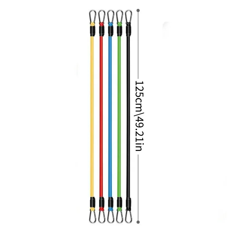 11-delars Resistance Band Set – Träna Styrka & Rörlighet Var du Vill!