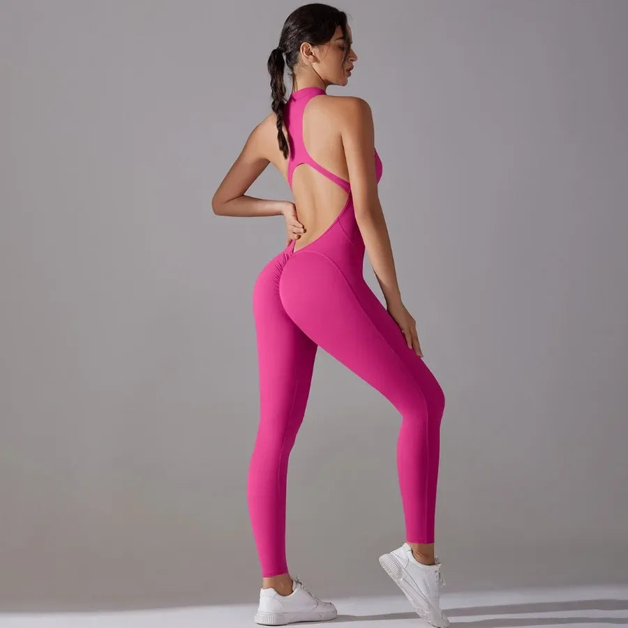 Seamless Yoga Jumpsuit – Skulpterande Komfort & Stil i Ett