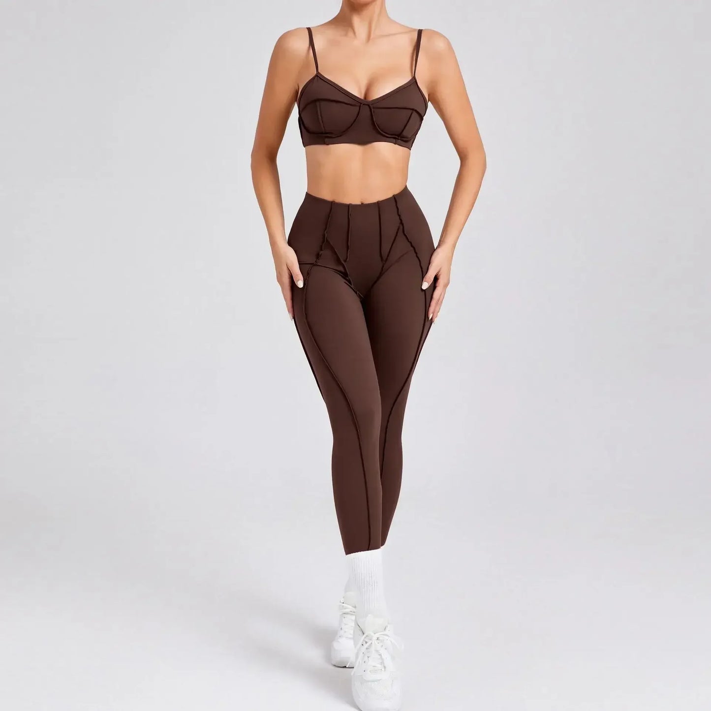 Seamless Yoga Set – Stil, Form & Rörelsefrihet i Perfekt Harmoni