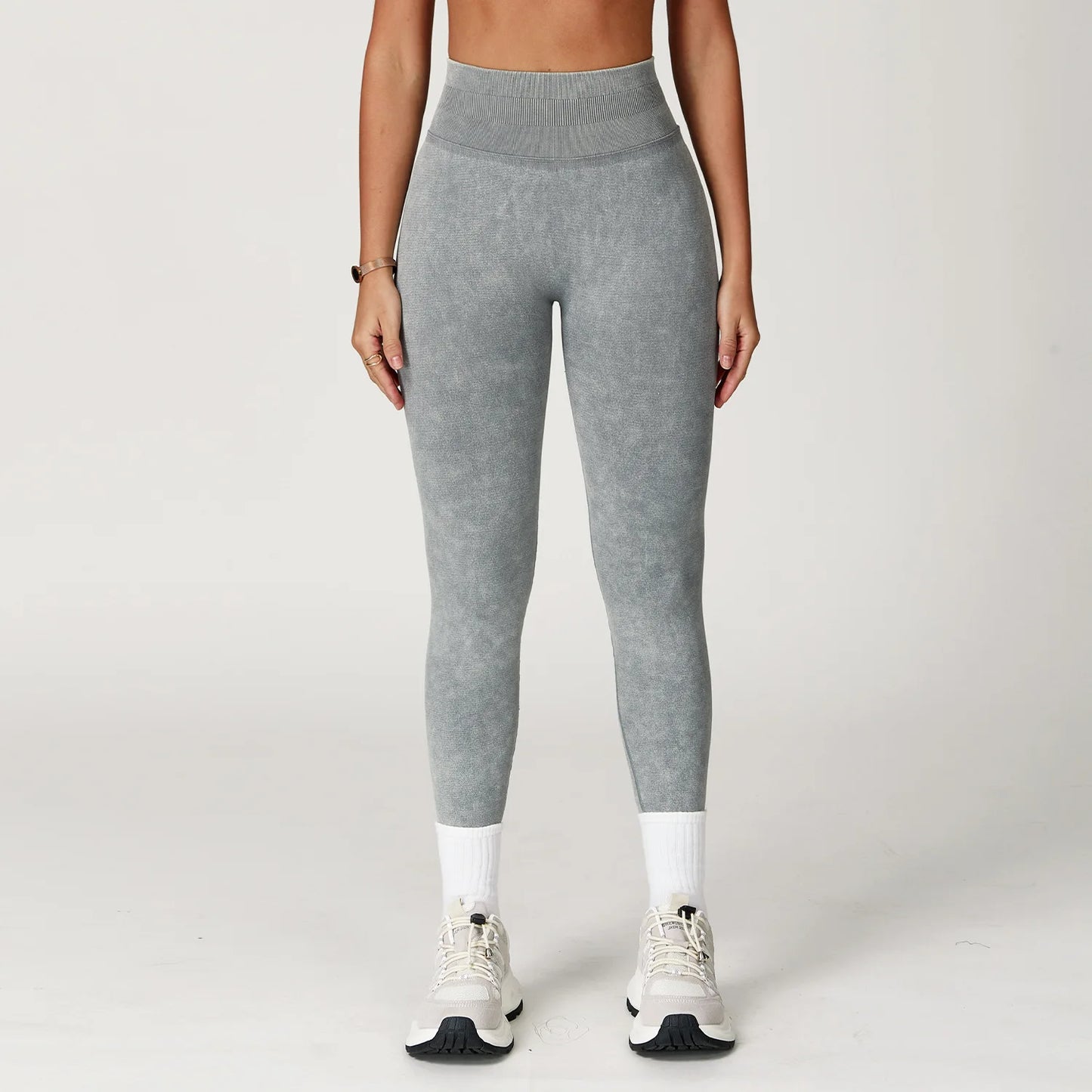 Sand-Washing Booty Leggings – Formande Komfort med Stilren Textur