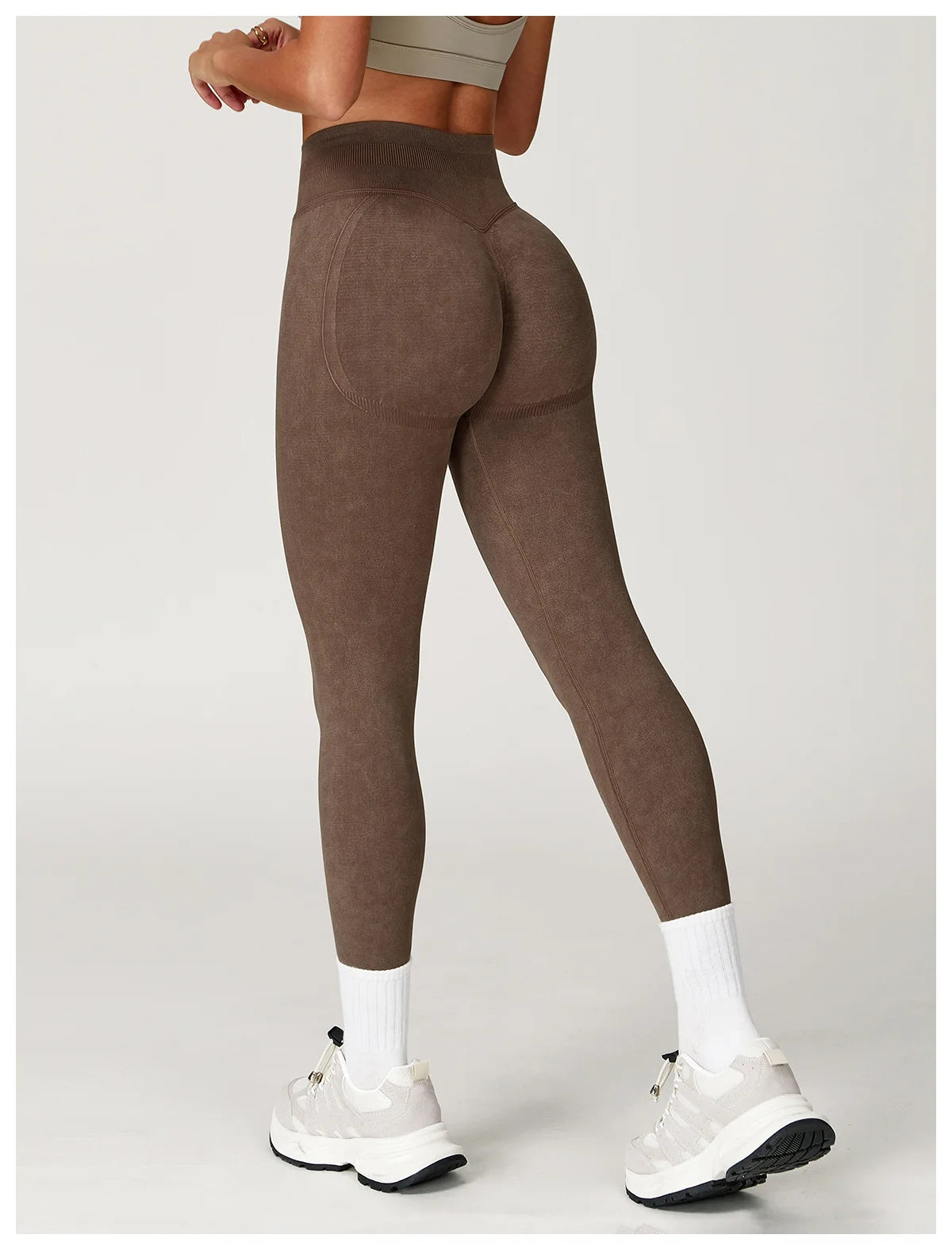 Sand-Washing Booty Leggings – Formande Komfort med Stilren Textur