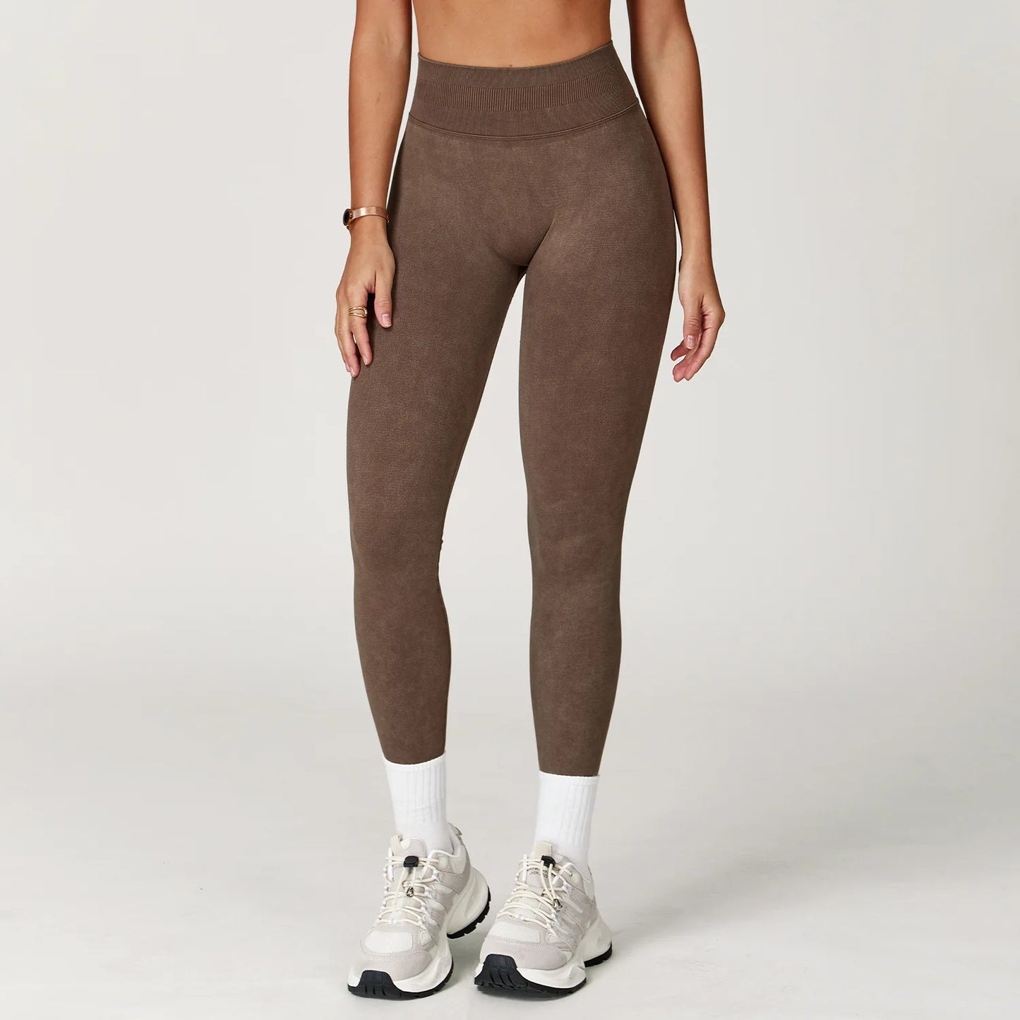 Sand-Washing Booty Leggings – Formande Komfort med Stilren Textur