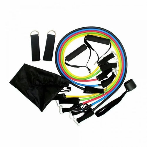 11-delars Resistance Band Set – Träna Styrka & Rörlighet Var du Vill!