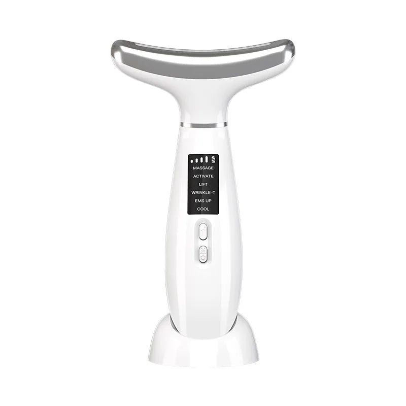 IceGlow Pro – 6-i-1 Ansikts- & Nackmassager med Kyla, EMS & LED-ljus