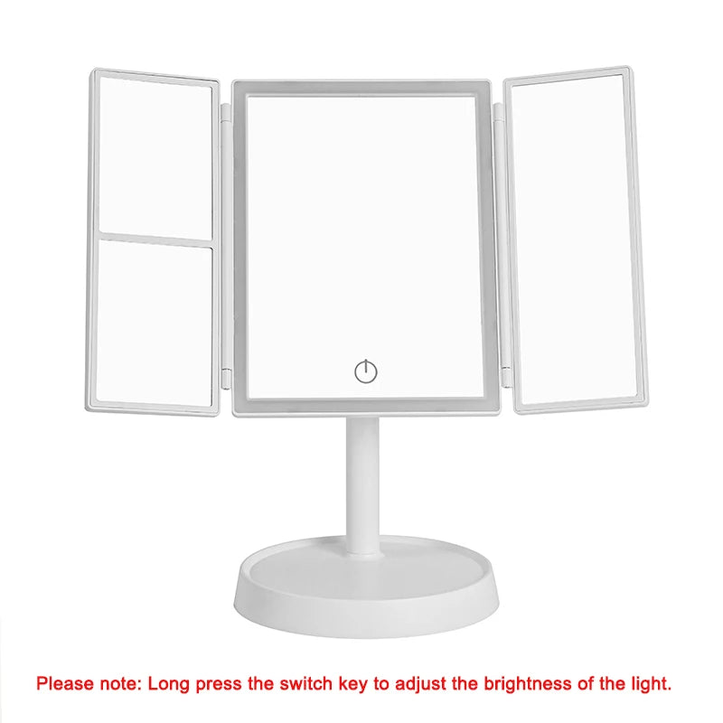 LED sminkspegel med Touch och 3 Toner – Modern Design med Bakgrundsbelysning