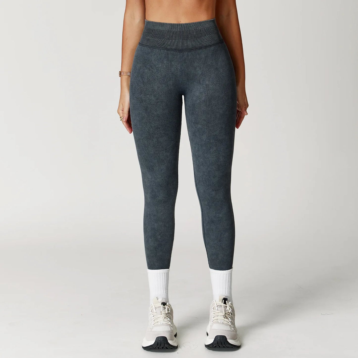 Sand-Washing Booty Leggings – Formande Komfort med Stilren Textur