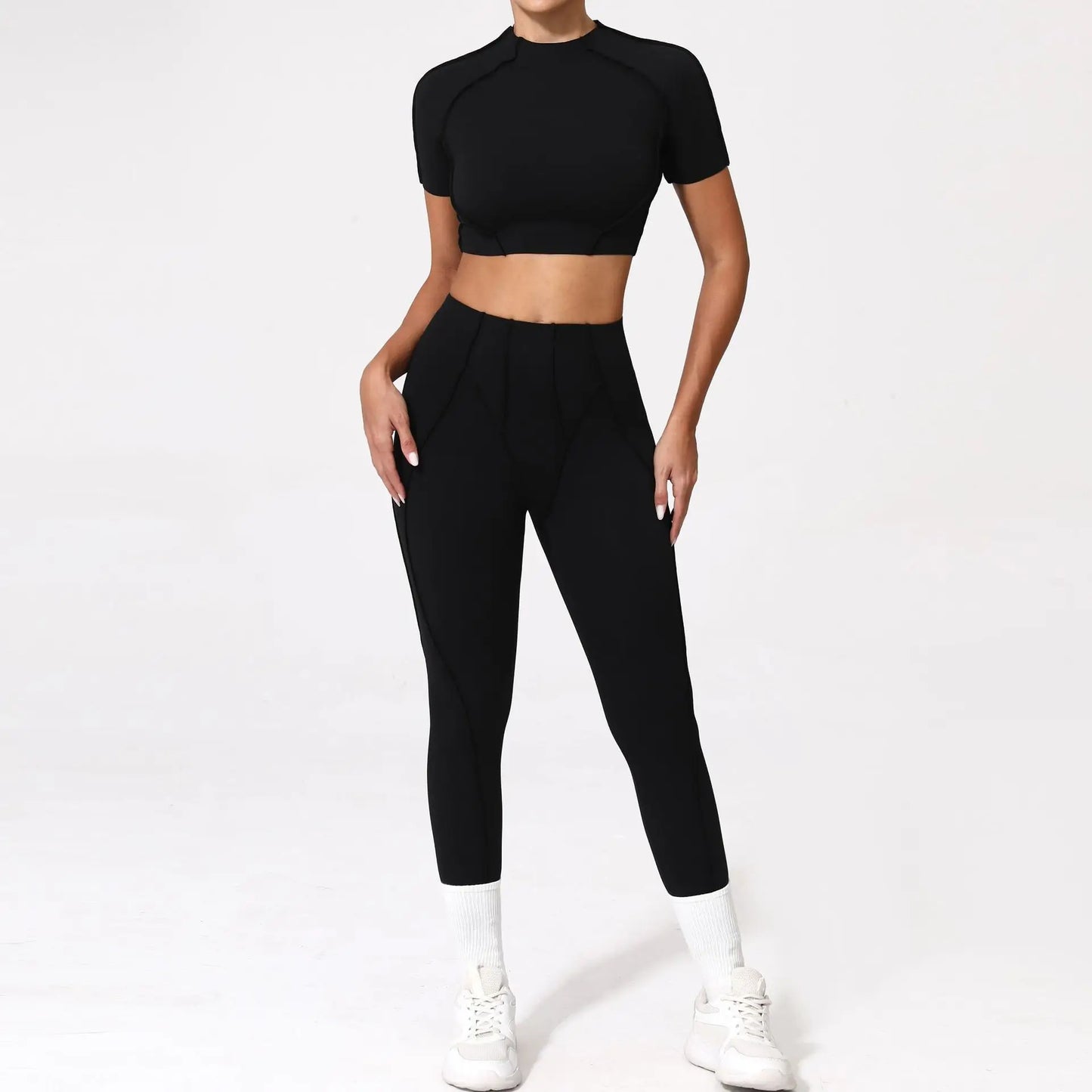 Seamless Yoga Set – Stil, Form & Rörelsefrihet i Perfekt Harmoni
