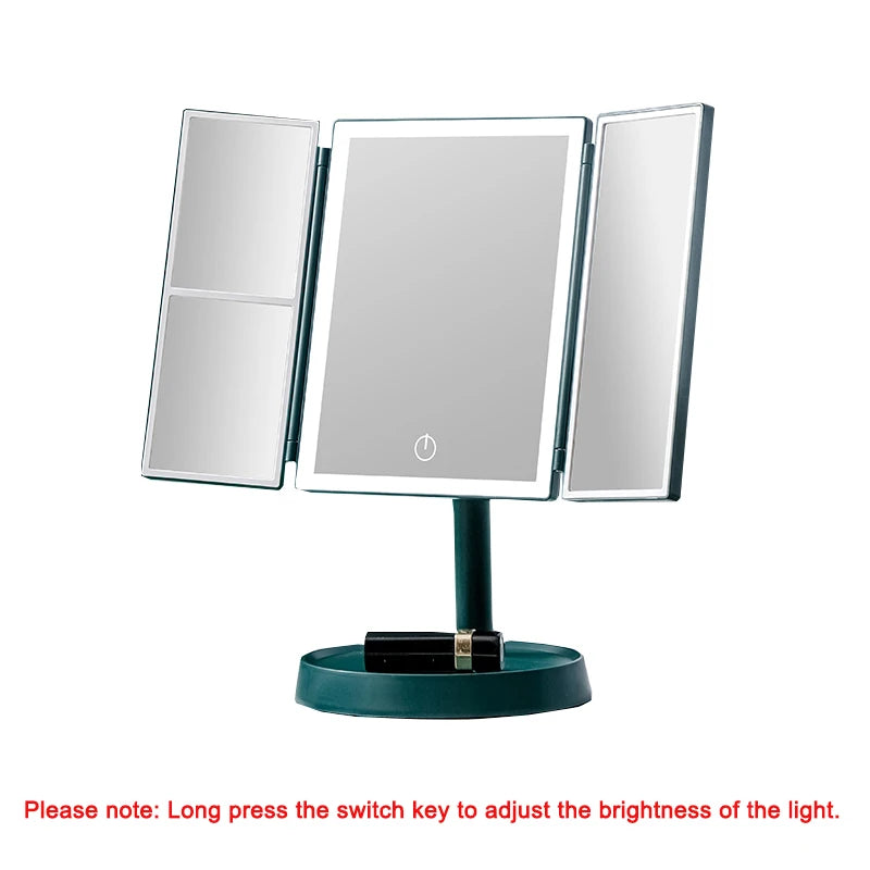 LED sminkspegel med Touch och 3 Toner – Modern Design med Bakgrundsbelysning