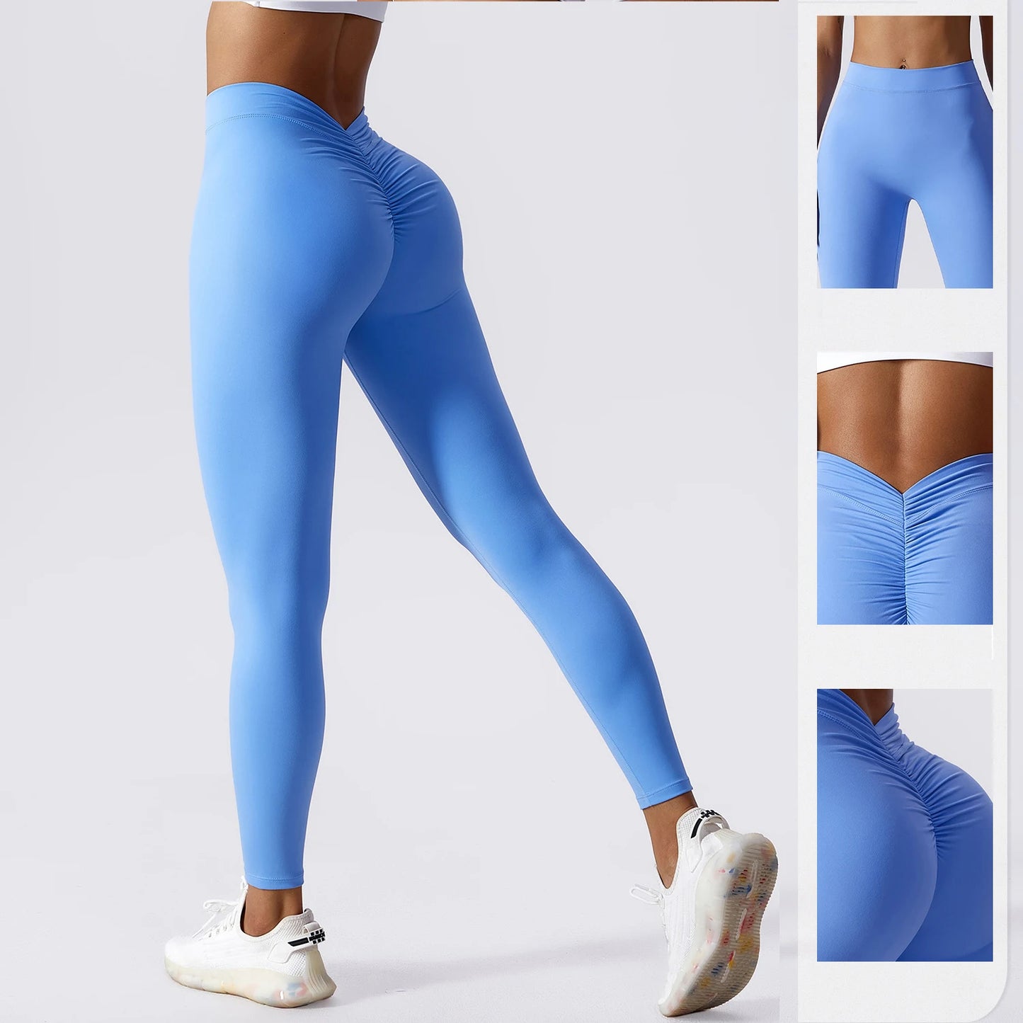 Back V Booty Leggings – Skulpterande Träningstights med Push-Up Effekt
