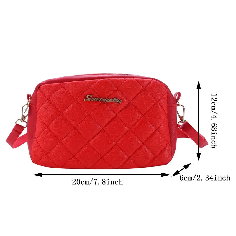 Quiltad Crossbody-väska – Stilren & Praktisk Axelremsväska 2024