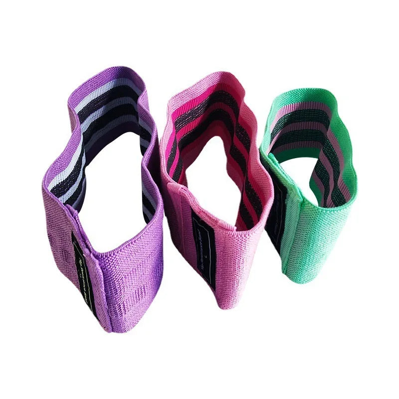 Gummiband för Ben & Rumpa – 3-pack i Tyg med Olika Motstånd
