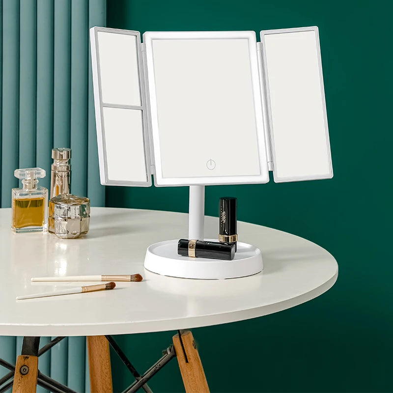 LED sminkspegel med Touch och 3 Toner – Modern Design med Bakgrundsbelysning