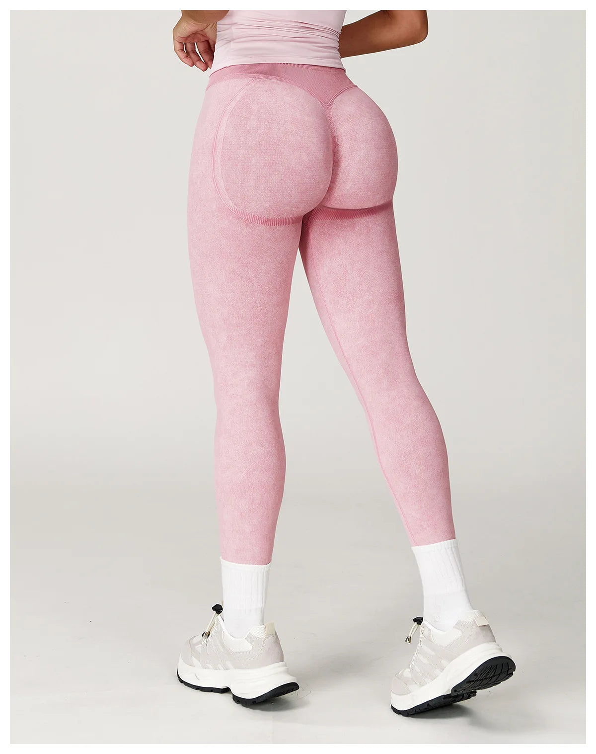 Sand-Washing Booty Leggings – Formande Komfort med Stilren Textur