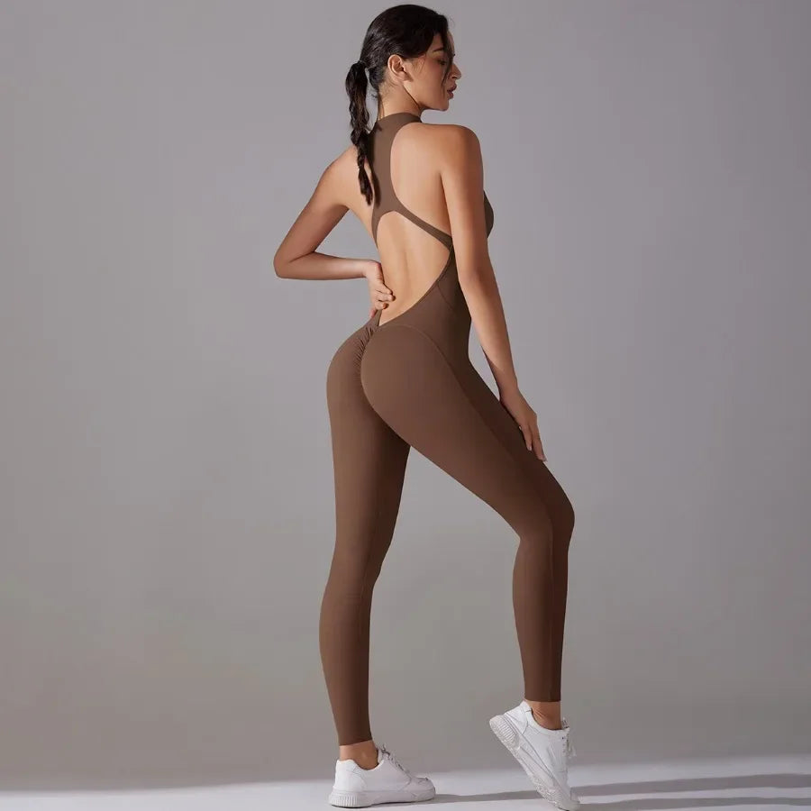 Seamless Yoga Jumpsuit – Skulpterande Komfort & Stil i Ett