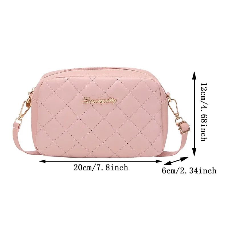 Quiltad Crossbody-väska – Stilren & Praktisk Axelremsväska 2024