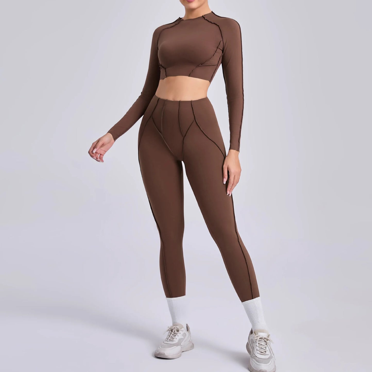 Seamless Yoga Set – Stil, Form & Rörelsefrihet i Perfekt Harmoni