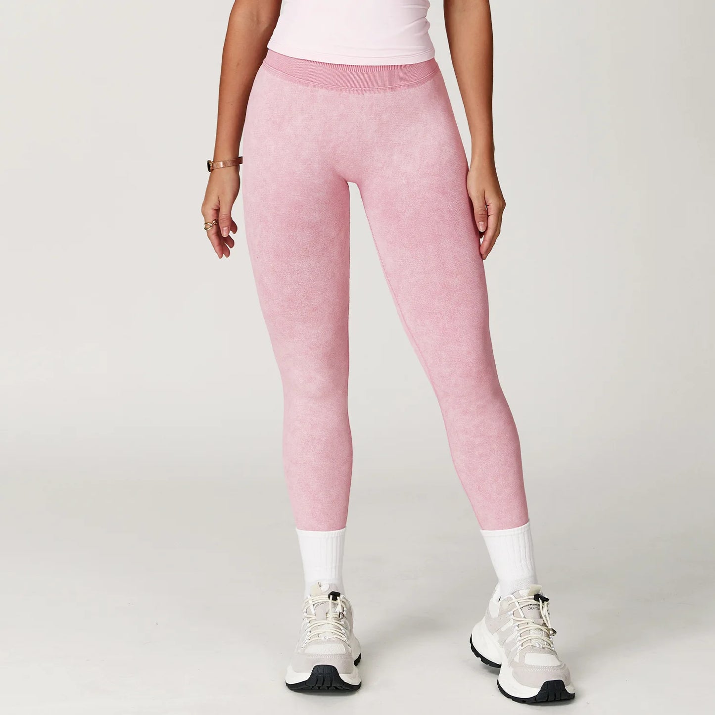 Sand-Washing Booty Leggings – Formande Komfort med Stilren Textur