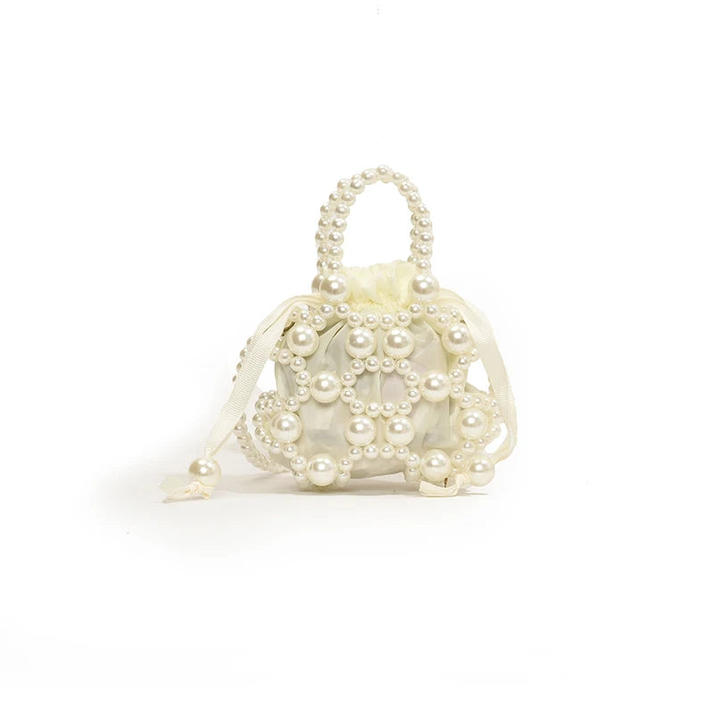 Handgjord Pärlväska – Elegant Mini-Tote för Fest & Middag