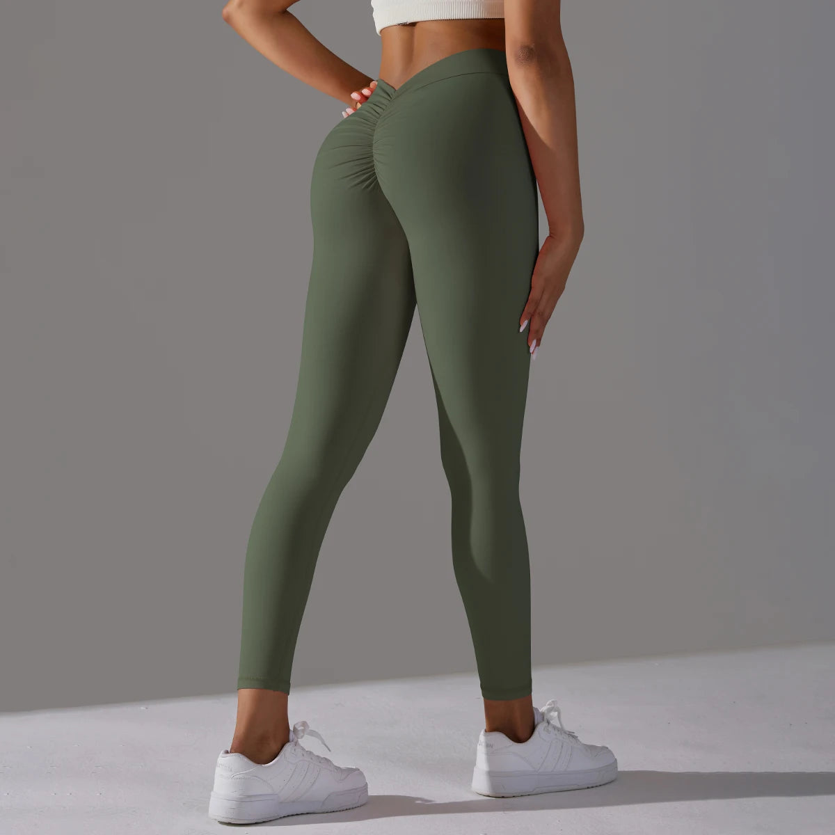 Back V Booty Leggings – Skulpterande Träningstights med Push-Up Effekt