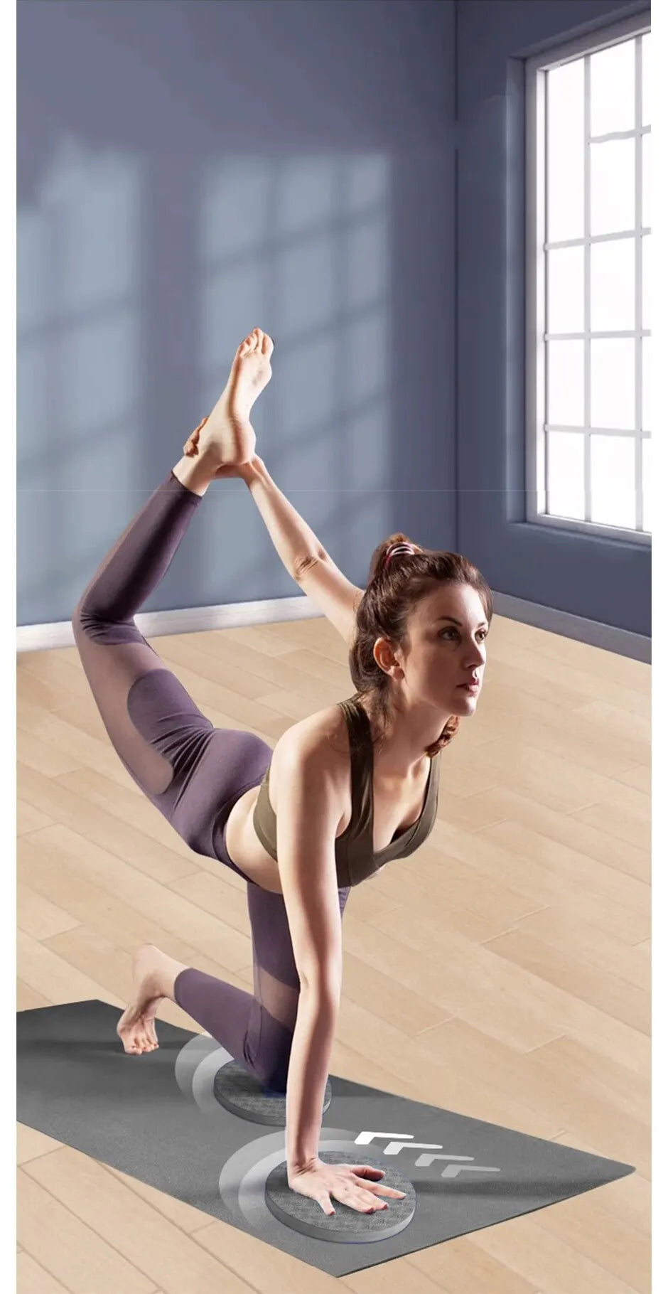 Runda Yoga Knäskydd 2-pack – Extra Dämpning för Knän, Handleder & Armbågar