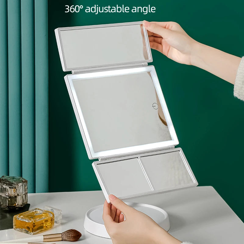 LED sminkspegel med Touch och 3 Toner – Modern Design med Bakgrundsbelysning