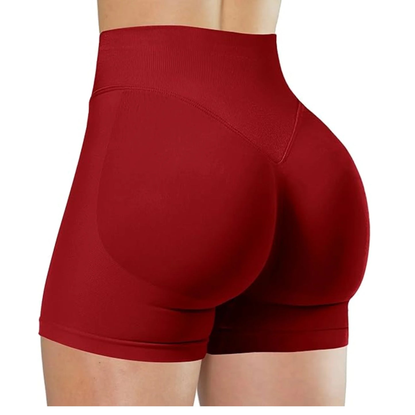 Booty Sculpt Shorts – Sömlösa, Högmidjade Träningsshorts för Sommarens Alla Pass