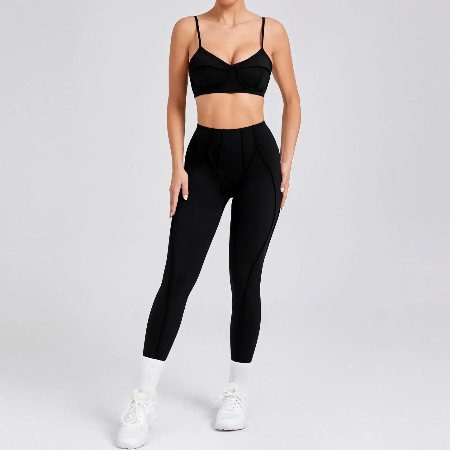 Seamless Yoga Set – Stil, Form & Rörelsefrihet i Perfekt Harmoni