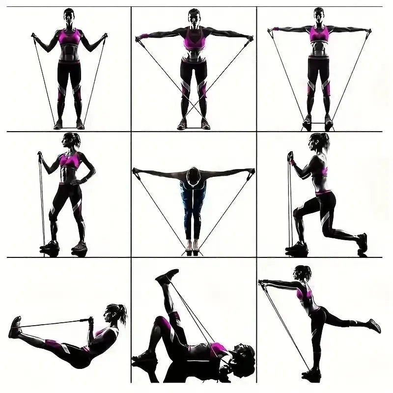 11-delars Resistance Band Set – Träna Styrka & Rörlighet Var du Vill!