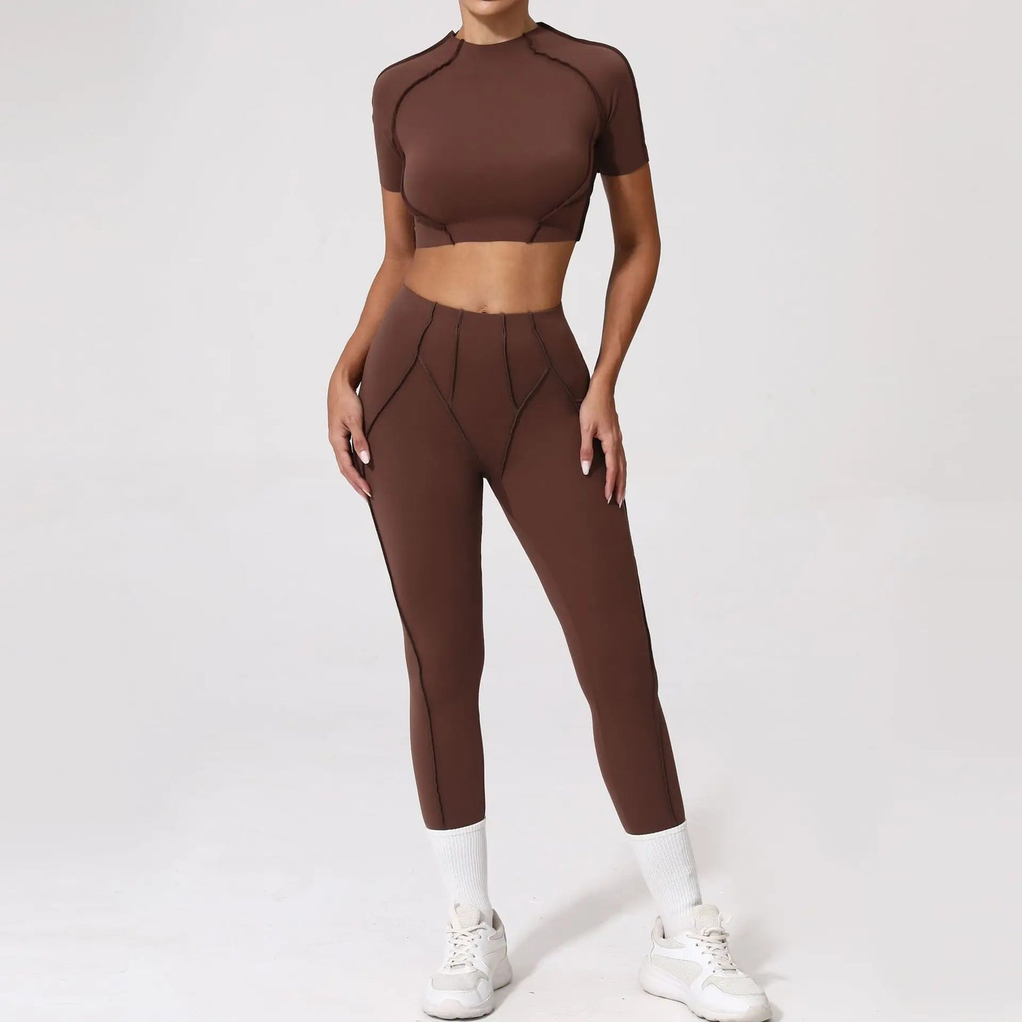 Seamless Yoga Set – Stil, Form & Rörelsefrihet i Perfekt Harmoni