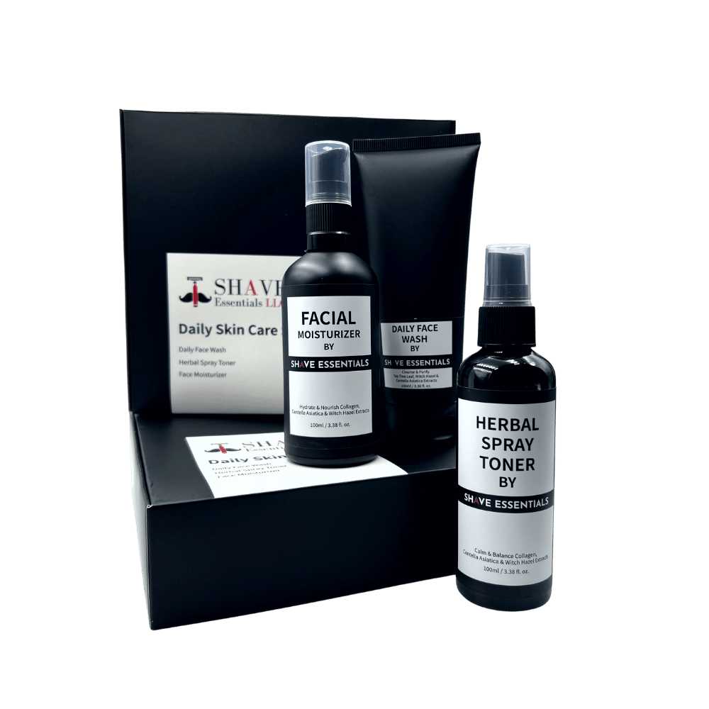 Daily Skin Care Kit – Komplett Hudvårdsrutin med Rengöring, Toner & Fuktkräm