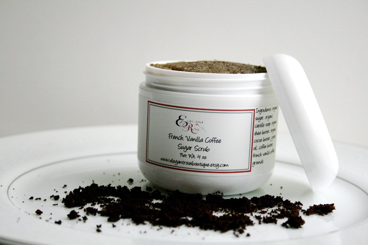 Organic French Vanilla Coffee Scrub – Naturlig Kroppspeeling med Kaffearom