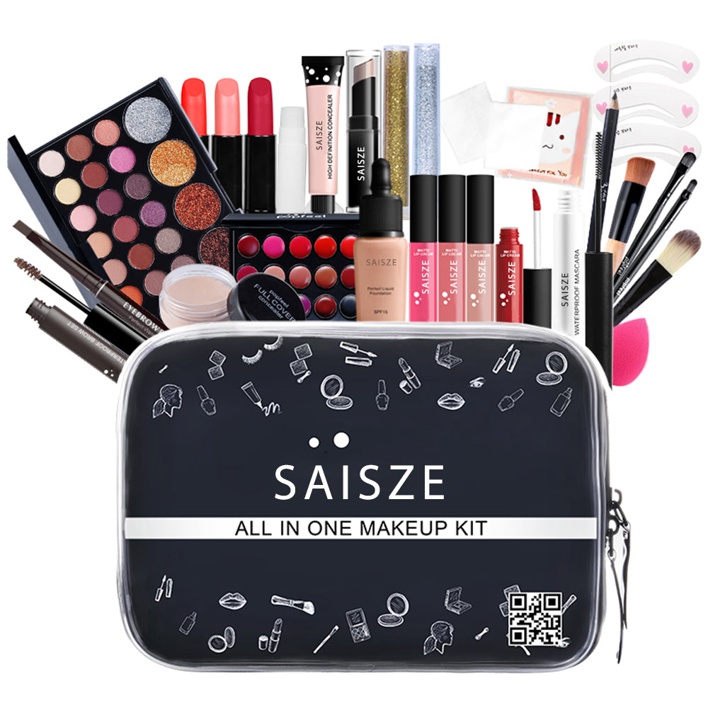 Makeup Set for Women – 27-delars komplett kit med ögonskuggor & tillbehör