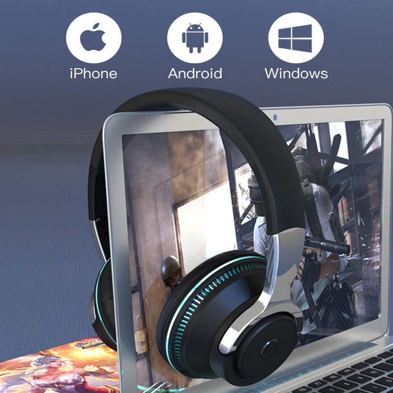 Ninja Dragon TX-Alpha Trådlöst Gaming Headset med Bluetooth 5.1 & RGB-ljus
