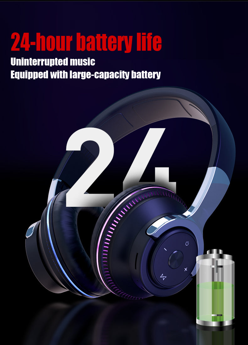 Ninja Dragon TX-Alpha Trådlöst Gaming Headset med Bluetooth 5.1 & RGB-ljus