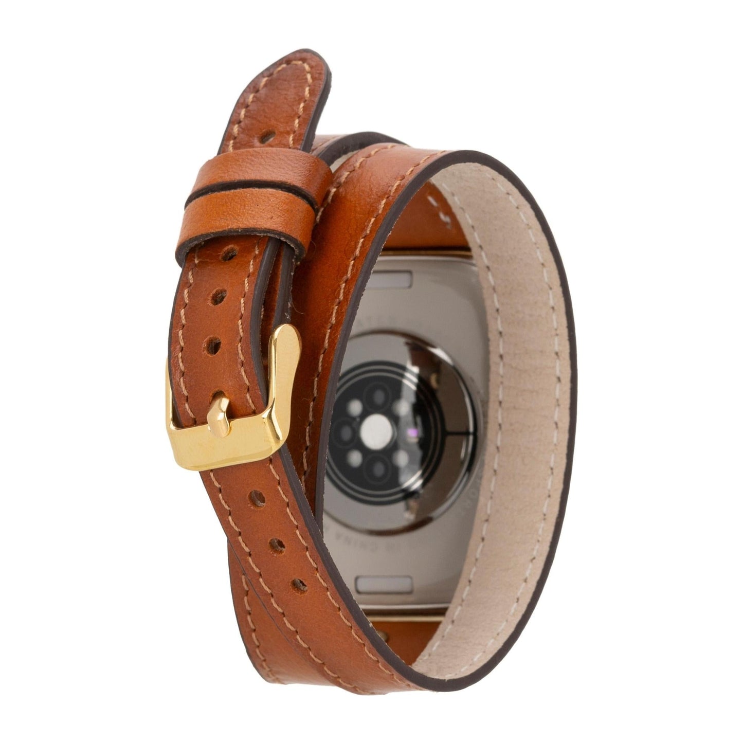 Syracuse Double Tour Leather Bands for Apple Watch 9, Ultra 2 and SE-1