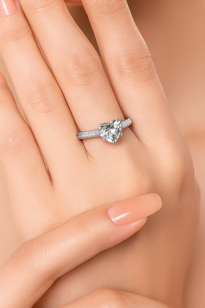 Ring Heart Ice Crushed – Romantik & Glans i Perfekt Harmoni