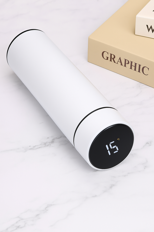 500ml Smart Vattenflaska med LED Temperaturdisplay – Håller Drycken Varm eller Kall