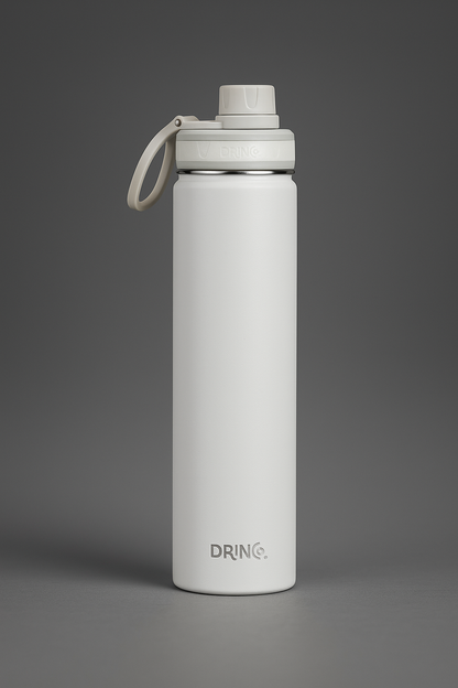 DRINCO® 22oz Rostfri Sportflaska – Arctic White | Hållbar, Isolerad & Miljövänlig
