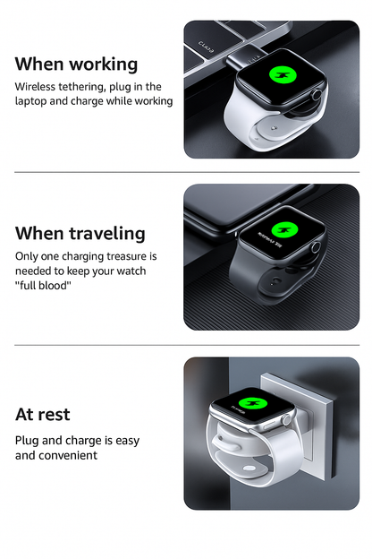 Apple Watch USB Laddare – Kompakt & Portabel för Alla Apple Watch-storlekar